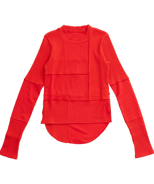 tシャツ 「HL」PATCHWORK RIB TOPS レディース