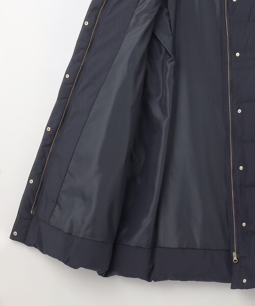 ANY SIS ダウンコート ダウンジャケット 美シルエットスタンドロング