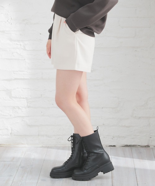 Honeys パンツ 脇ベルト付ショートパンツ レディース : ZOZOTOWN