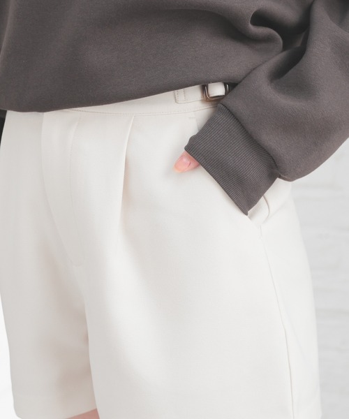 Honeys パンツ 脇ベルト付ショートパンツ レディース : ZOZOTOWN