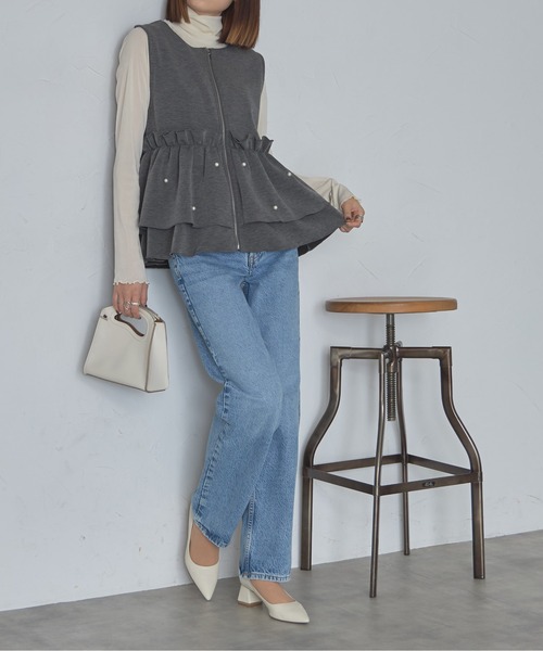 ella_selectshop エラ　ぺプラムジレ　ベスト ella_selectshop エラ ぺプラムジレ ベスト