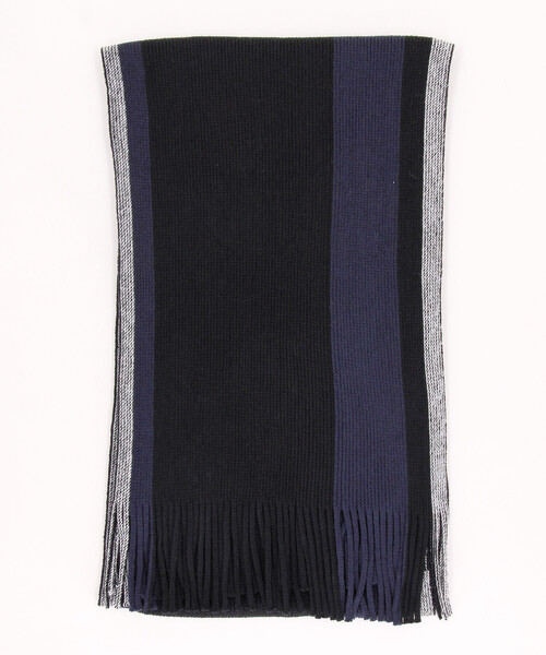 COMME des GARCONS Homme ストライプマフラー COMME CA ISM（コムサイズム） マフラー ラッセル ストライプ マフラー