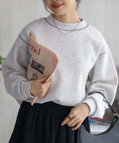 NAVY（ファッション） トレーナー スウェット nAvy 古着風 配色