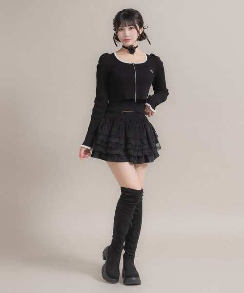 ⭐d.i.a. コーデュロイラビットファー付きミニスカート⭐サイズS⭐ ⭐d.i.a. コーデュロイラビットファー付きミニスカート⭐サイズS⭐