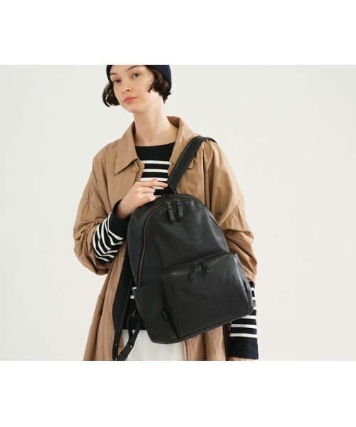 ✨美品✨ genten リュック バックパック レザー ブラック エキップライト 小リュック｜商品一覧 | 革財布、バッグのgenten