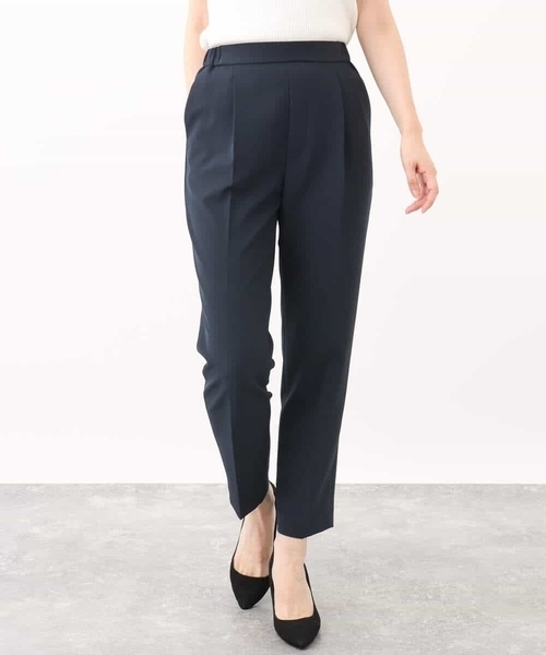 MK ミッシェルクラン（MK MICHEL  ）/【ビジネス/制菌加工/洗える】ベーシックテーパードパンツ MK MICHEL KLEIN（エムケー ミッシェルクラン） スラックス パンツ