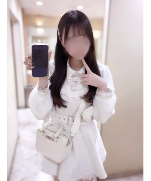 Pal elfy ワンピース リボンレースツイードコンビネゾン/もえにゃ