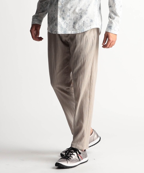 ニコルクラブフォーメン（NICOLE CLUB FOR MEN）/エステルクレープ　イージーパンツ NICOLE CLUB FOR MEN（ニコルクラブフォーメン） パンツ エステル