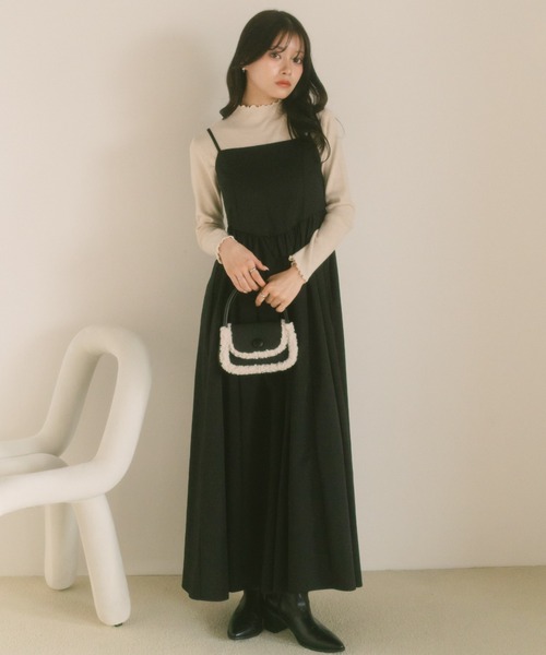 VANNIE U（ヴァニーユー） ワンピース ラウンドカットビスチェデザイン