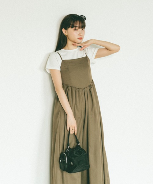 VANNIE U（ヴァニーユー） ワンピース ラウンドカットビスチェデザイン
