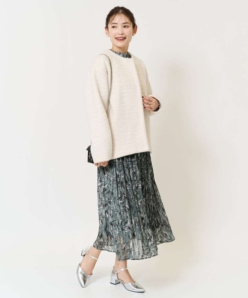 「a.v.v」 ノーカラーコート 38 アイボリー レディース_画像4