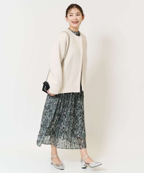 「a.v.v」 ノーカラーコート 38 アイボリー レディース_画像5