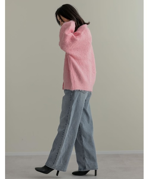 「Re:EDIT」 ニットカーディガン MEDIUM アイボリー レディース_画像3