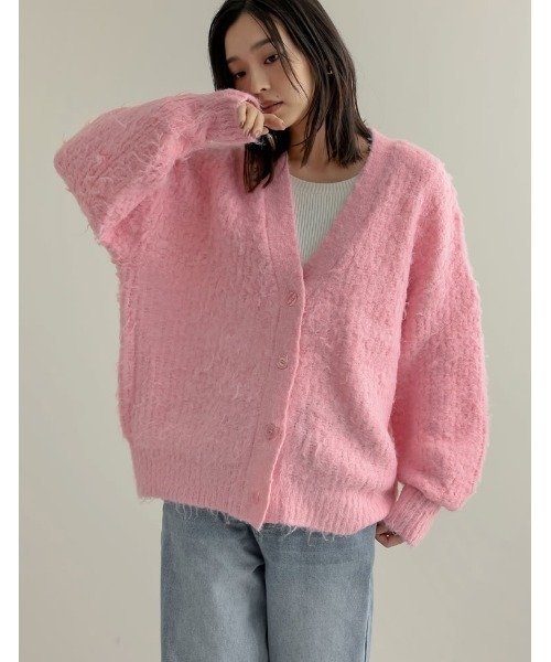 「Re:EDIT」 ニットカーディガン MEDIUM アイボリー レディース_画像5