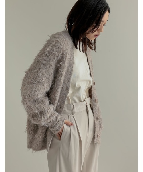 「Re:EDIT」 ニットカーディガン MEDIUM アイボリー レディース_画像6