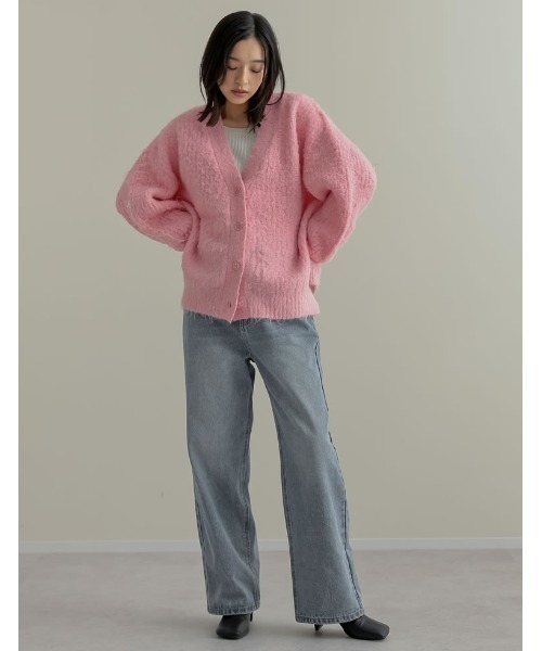 「Re:EDIT」 ニットカーディガン MEDIUM アイボリー レディース_画像7