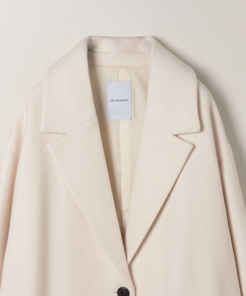 「JEANASIS」 チェスターコート FREE ホワイト レディース_画像4