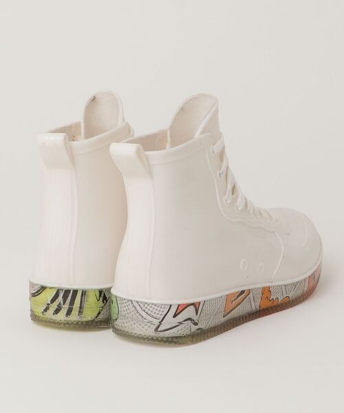 「aimoha」 ブーツ 24.5cm ホワイト メンズ_画像2