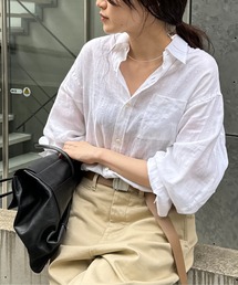 ブラウス シャツ リネンキャンバスシャツ レディース｜ZOZOTOWN Yahoo!店