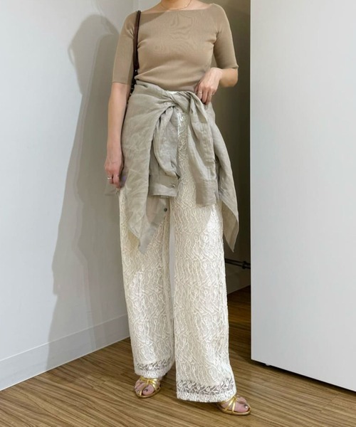 ウィムガゼット Whim Gazette リネンキャンバスシャツ （beige