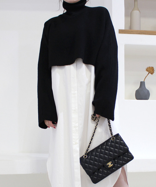 「MODE ROBE」 タートルネックニット FREE アイボリー レディース_画像4