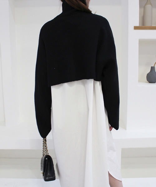 「MODE ROBE」 タートルネックニット FREE アイボリー レディース_画像5