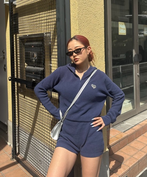 サロペット・オーバーオール・オールインワン HTH sweat hood romper HTH サロペット オーバーオール hood romper レディース : ZOZOTOWN