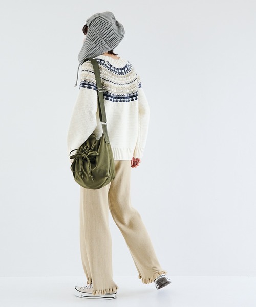 「Crisp」 長袖ニット FREE アイボリー レディース_画像4