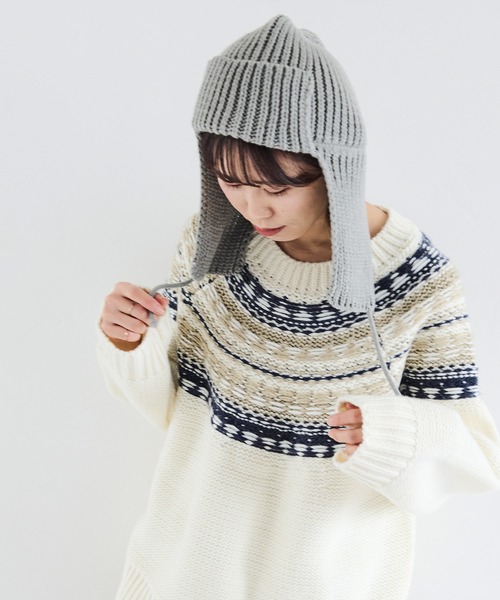 「Crisp」 長袖ニット FREE アイボリー レディース_画像6