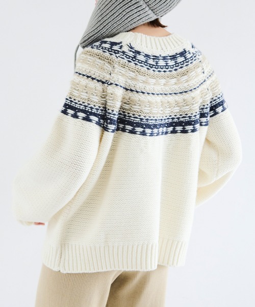 「Crisp」 長袖ニット FREE アイボリー レディース_画像8