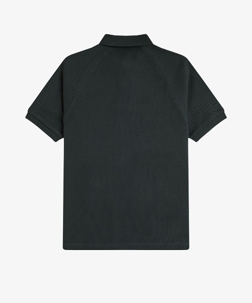 Peate ポロシャツ Textured Zip Neck Polo Shirt(S 102：BLACK): | FRED PERRY