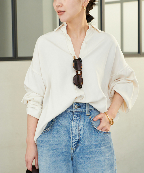 plage ブラウス シャツ 「追加」drape レディース : ZOZOTOWN