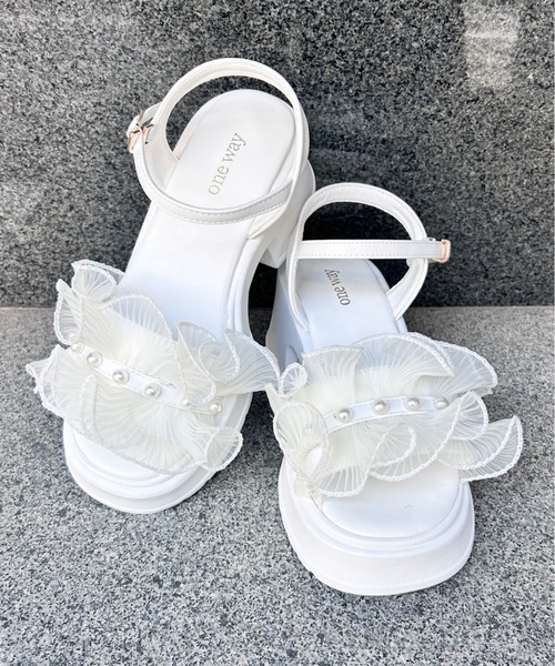 GaGa3333TSURU パールサンダル38 GaGa3333TSURU パールサンダル38 one wayザッカ サンダル