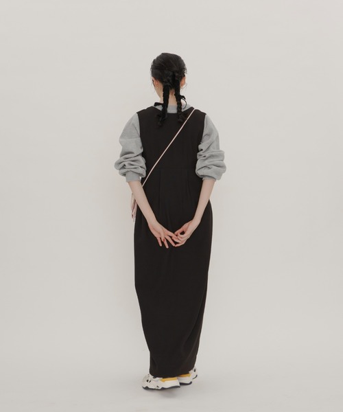 GIUNON キャミワンピ GIUNON 「GIUNON」 ノースリーブワンピース 1 ブラック