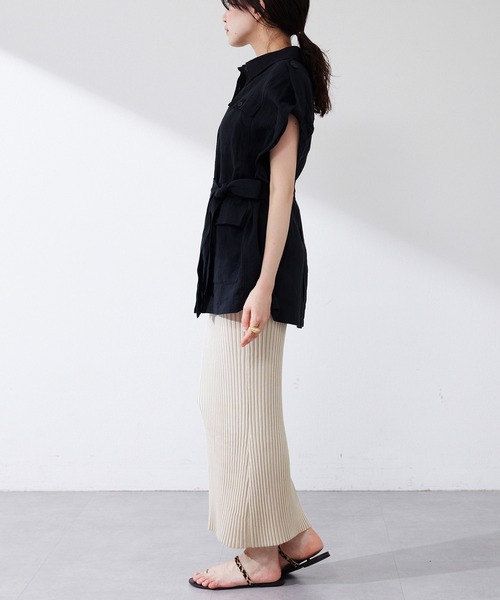 【美品】Whim Gazette(ウィム ガゼット)　ニットフィットスカート Whim Gazette（ウィム ガゼット） スカート ニットフィットスカート
