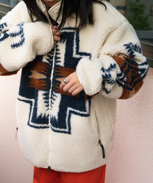 「PENDLETON」 ジップアップブルゾン M ブラック メンズ_画像6