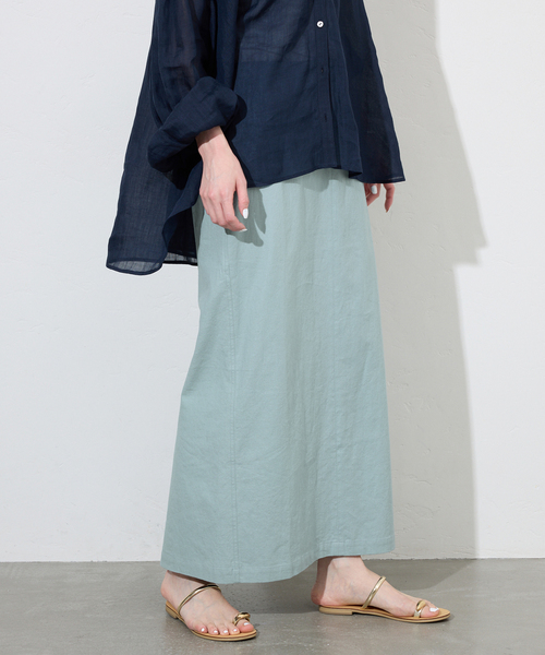 SLOBE IENA Ｉラインロングスカート　フリーサイズ　新品未使用 SLOBE IENA スカート リネンレーヨンアイラインスカート
