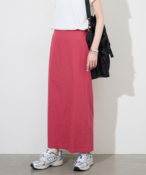 SLOBE IENA Ｉラインロングスカート　フリーサイズ　新品未使用 SLOBE IENA スカート リネンレーヨンアイラインスカート
