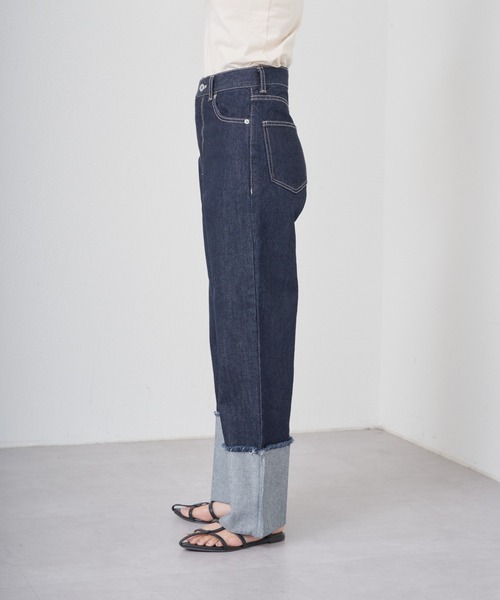 [COLONY 2139] Denim брюки LARGE темно-синий женский 