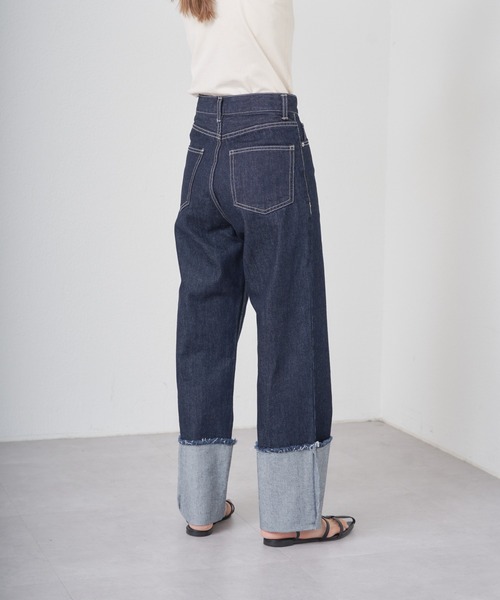 [COLONY 2139] Denim брюки LARGE темно-синий женский 
