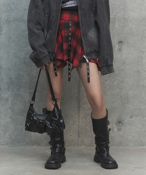 スカート パンクイレヘムチェックスカパン : ZOZOTOWN Yahoo!店 - 通販