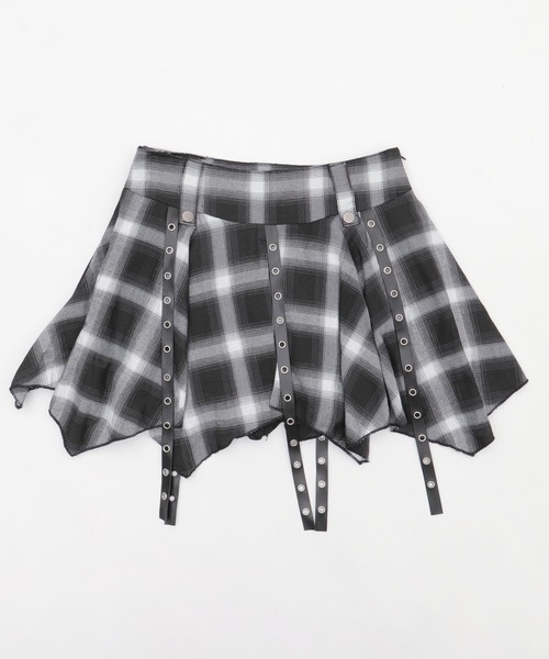 スカート パンクイレヘムチェックスカパン : ZOZOTOWN Yahoo!店 - 通販