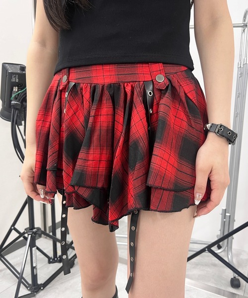 スカート パンクイレヘムチェックスカパン : ZOZOTOWN Yahoo!店 - 通販