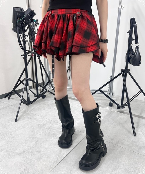 スカート パンクイレヘムチェックスカパン : ZOZOTOWN Yahoo!店 - 通販