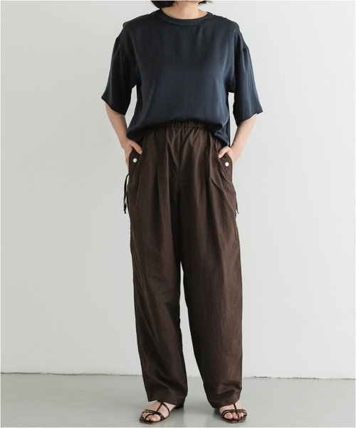 【新品タグ付】F by ROSSO撥水ストレッチスリットパンツ　黒　サイズ38 ストレッチスリットパンツ[RA46-24C602]｜URBAN RESEARCH公式