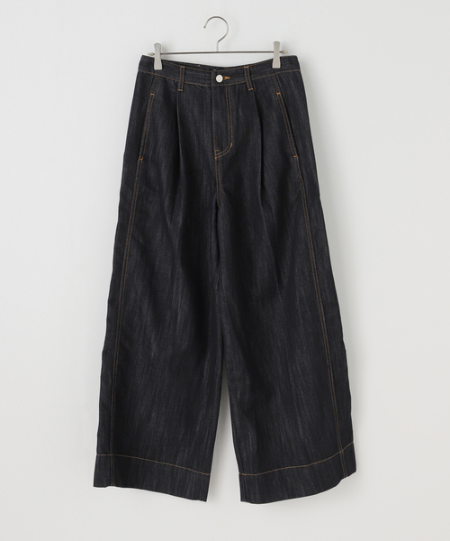 ORR ジーンズ デニム デニムパンツ ORR/オル Pleated Wide-leg