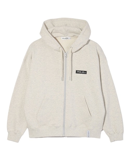 「MILKFED.」 ジップアップパーカー M ライトイエロー レディース MILKFED. 「MILKFED.」 ジップアップパーカー M ライトイエロー