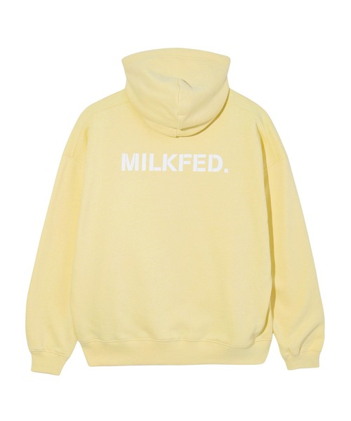 「MILKFED.」 ジップアップパーカー M ライトイエロー レディース MILKFED. 「MILKFED.」 ジップアップパーカー M ライトイエロー