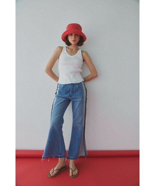 ALEXIASTAM デニムパンツ Mサイズ アリシアスタン ALEXIA STAM（アリシアスタン）の「Cut Off Waist Straight