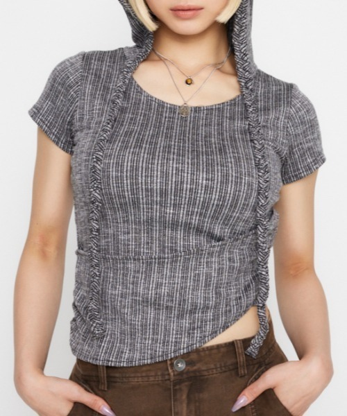 ラグアジェム HOODIE BRAID トップス LAGUA GEM パーカー HOODIE BRAID トップス レディース